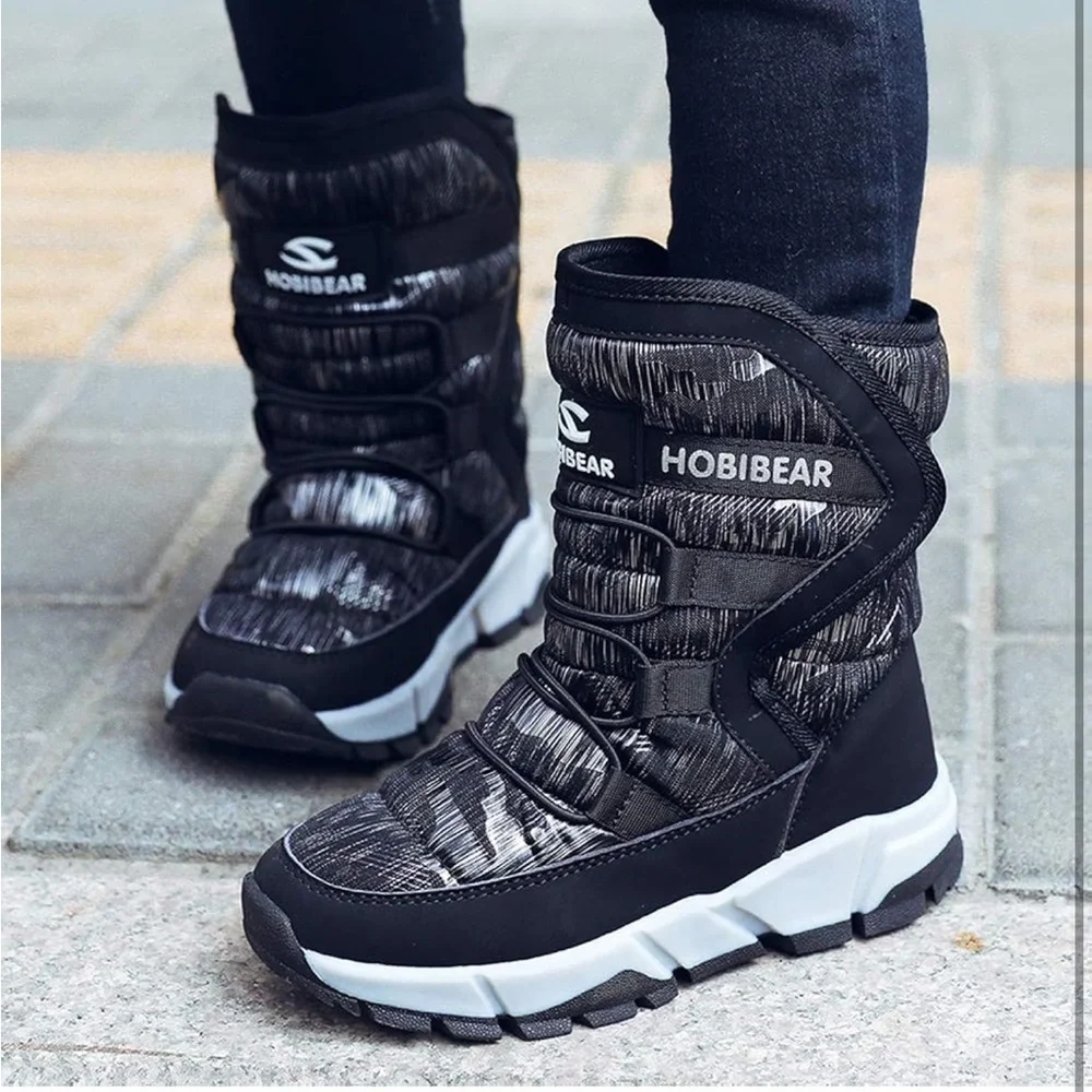 GUBARUN Boys Snow Boots Winter Waterproof Slip Resistant 4.5/ 393